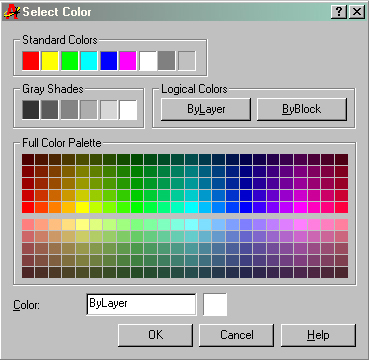 Autocad Color Index Chart